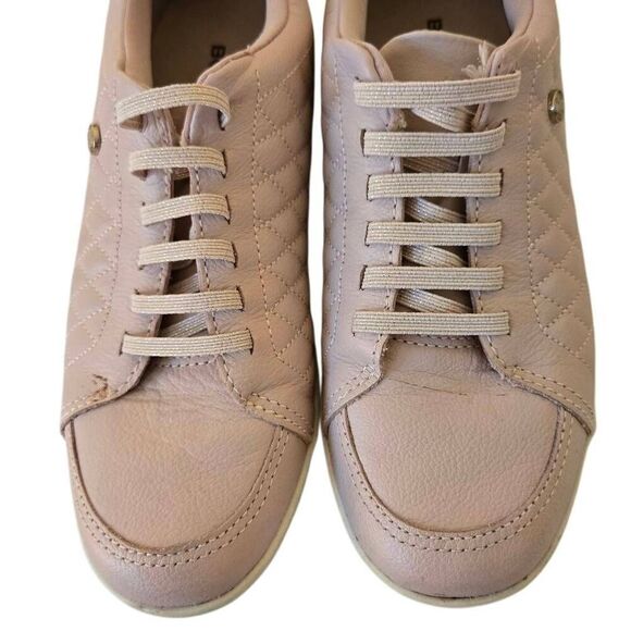 Botter Womens Light Pink Leather Comfort Slip On Elastic Lace Shoe Size 6 - Picture 7 of 9